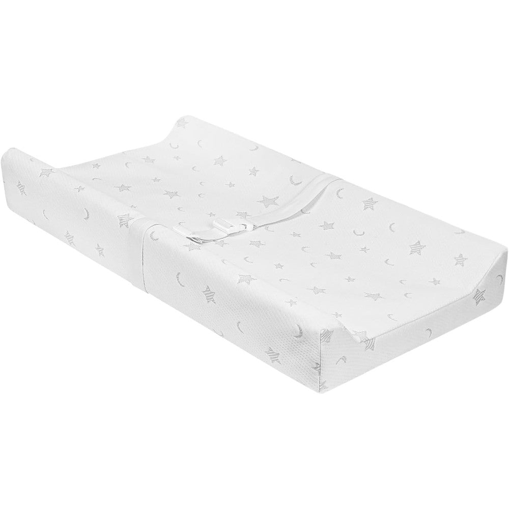Beianpp mini baby changing pad front view with white stars pattern