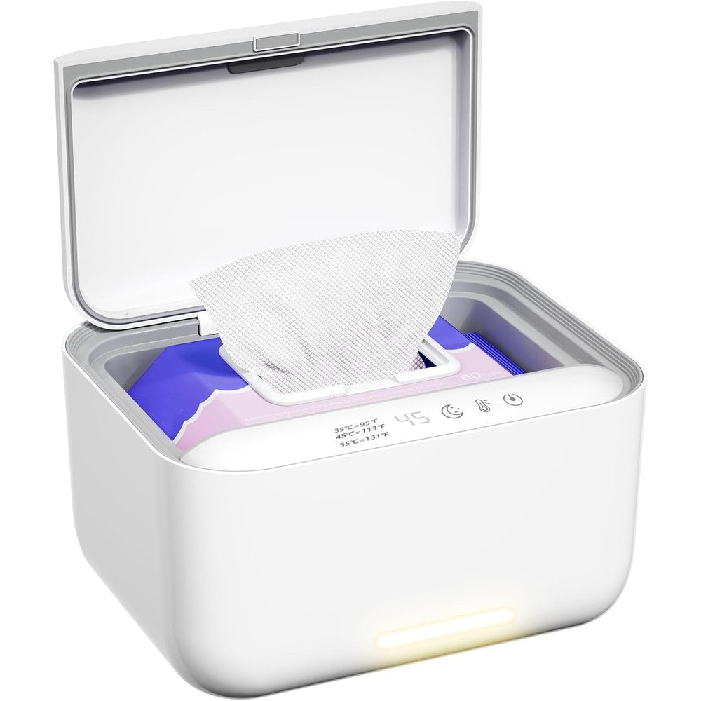 Jjojcll Baby Wipe Warmer front view white dispenser
