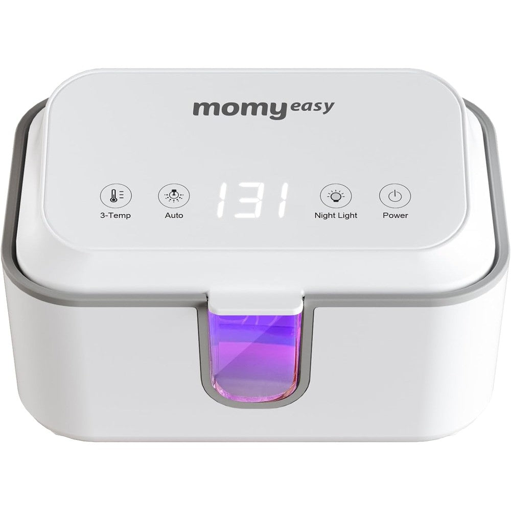 Momyeasy Baby Wipe Warmer front view with digital display