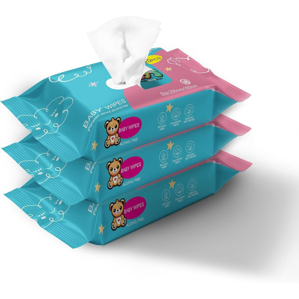 Ioly's Baby Wipes Unscented 20 count travel pack front view