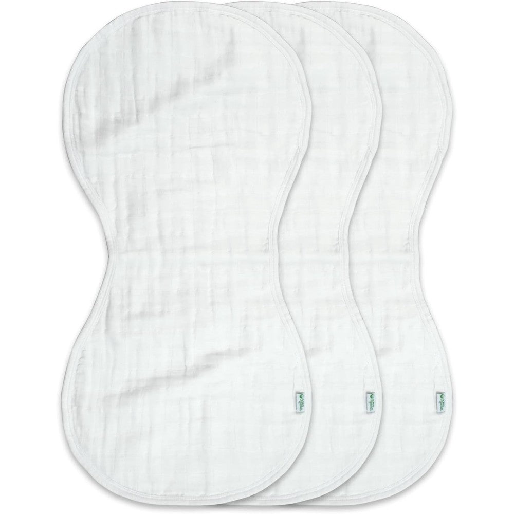 Green Sprouts organic cotton muslin burp cloths front view