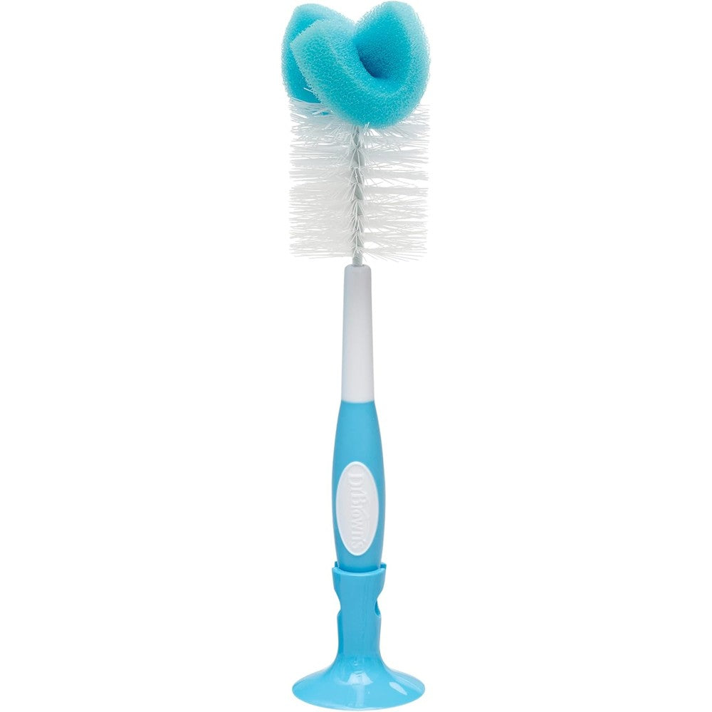 Dr. Brown's reusable sponge baby bottle cleaning brush front view