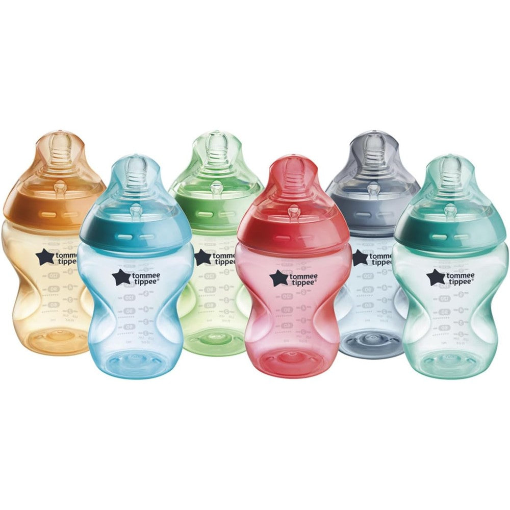 Tommee Tippee Natural Start anti-colic bottles front view