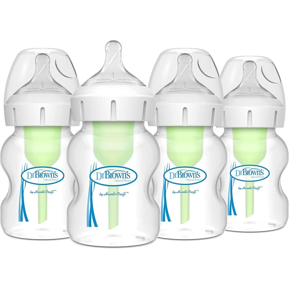 Dr. Browns Natural Flow Anti Colic Options Plus Wide Neck Bottles front view