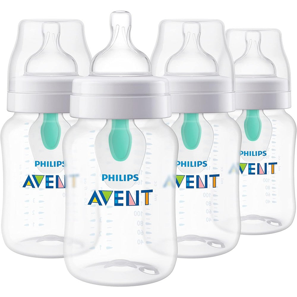 Philips Avent Anti-Colic Baby Bottle with AirFree Vent 9oz front view