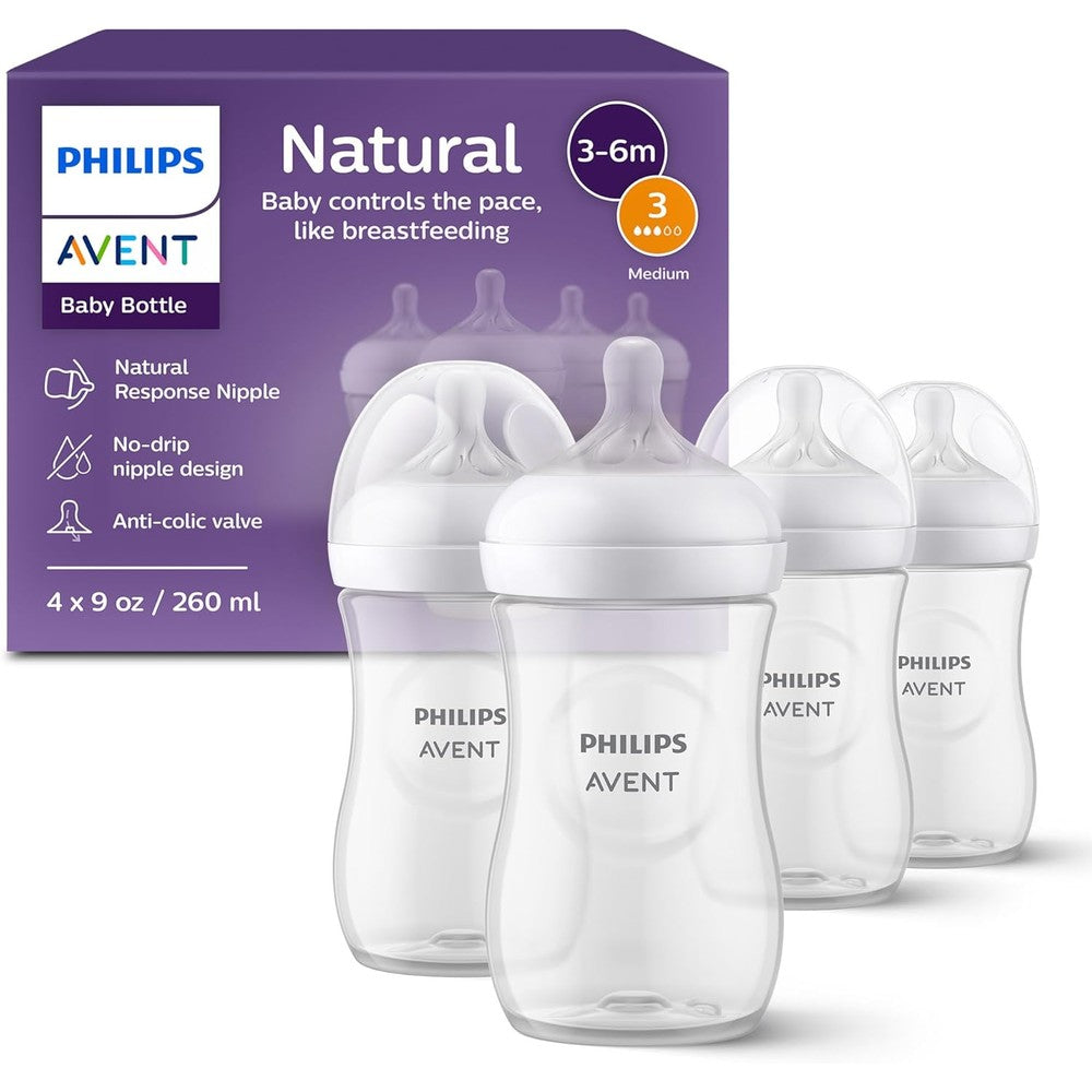 Philips Avent Natural Response baby bottle front view