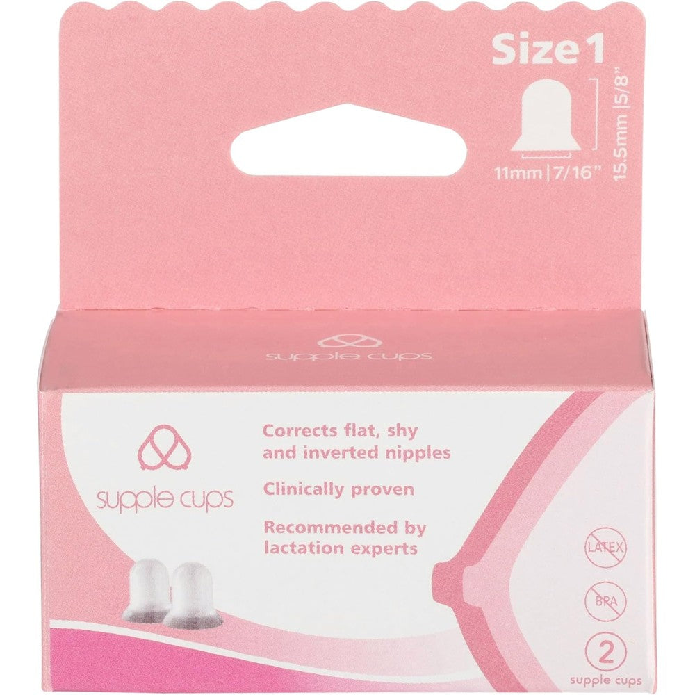 Supple Cups for flat, shy and inverted nipples size 1 front view