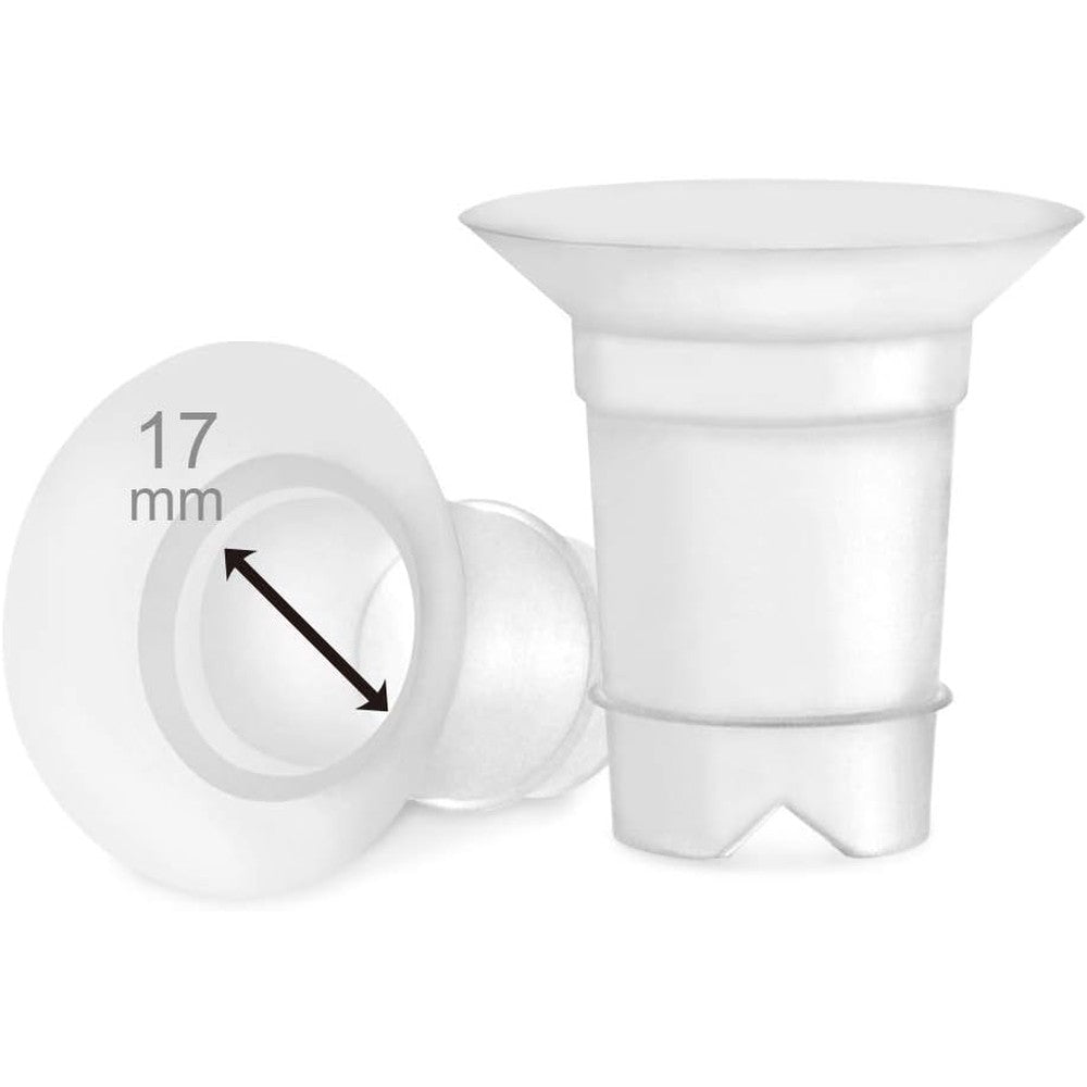 Maymom 17mm flange inserts for 24mm breast pump shields front view