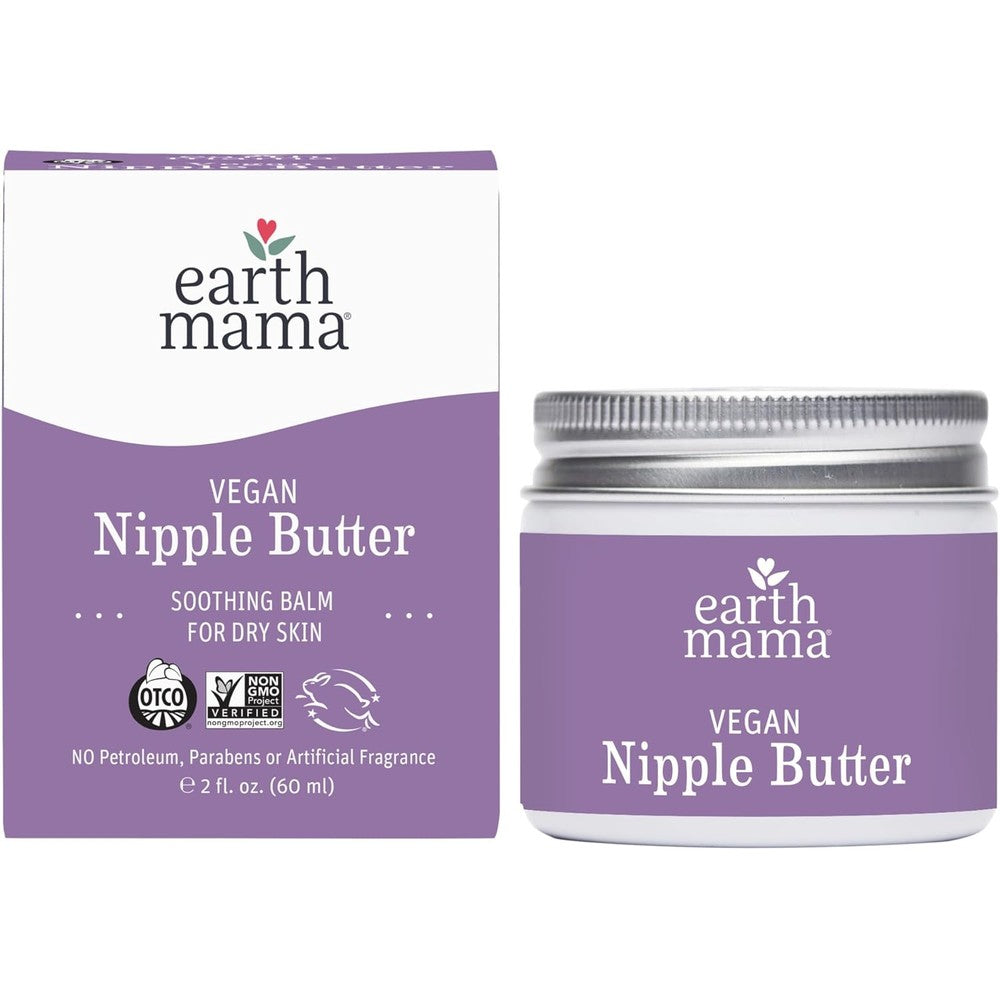 Earth Mama Vegan Nipple Butter front view bottle