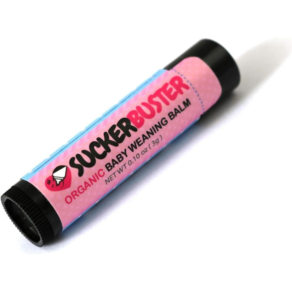 Suckerbuster Baby Breastfeeding Weaning Balm Stick front view