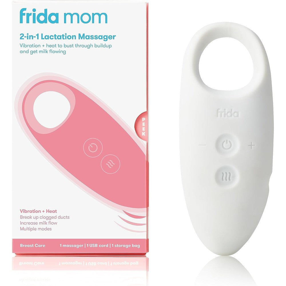 Frida Mom 2-in-1 Lactation Massager front view for nursing support