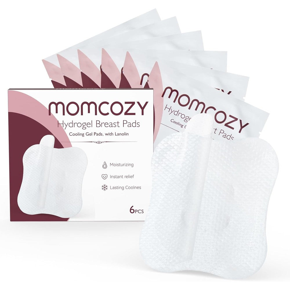 Momcozy Hydrogel Nursing Pads box front view