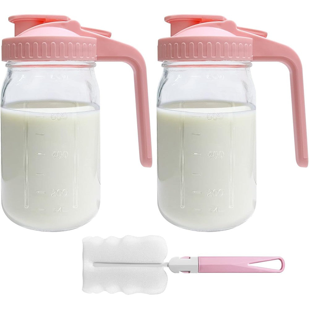 Riznpo 2 Pack Breast Milk Pitcher set front view