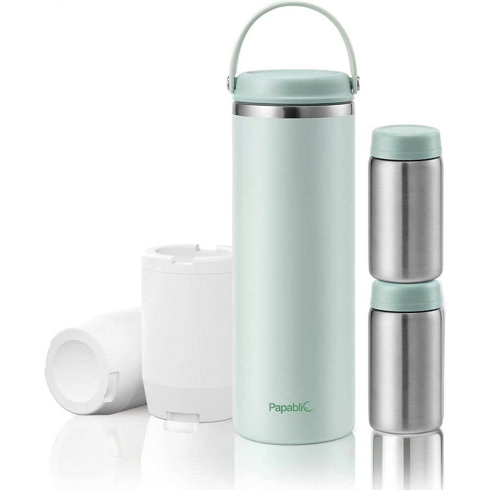 Papablic Innovative 360 Degree CapsuleChill Breastmilk Cooler front view