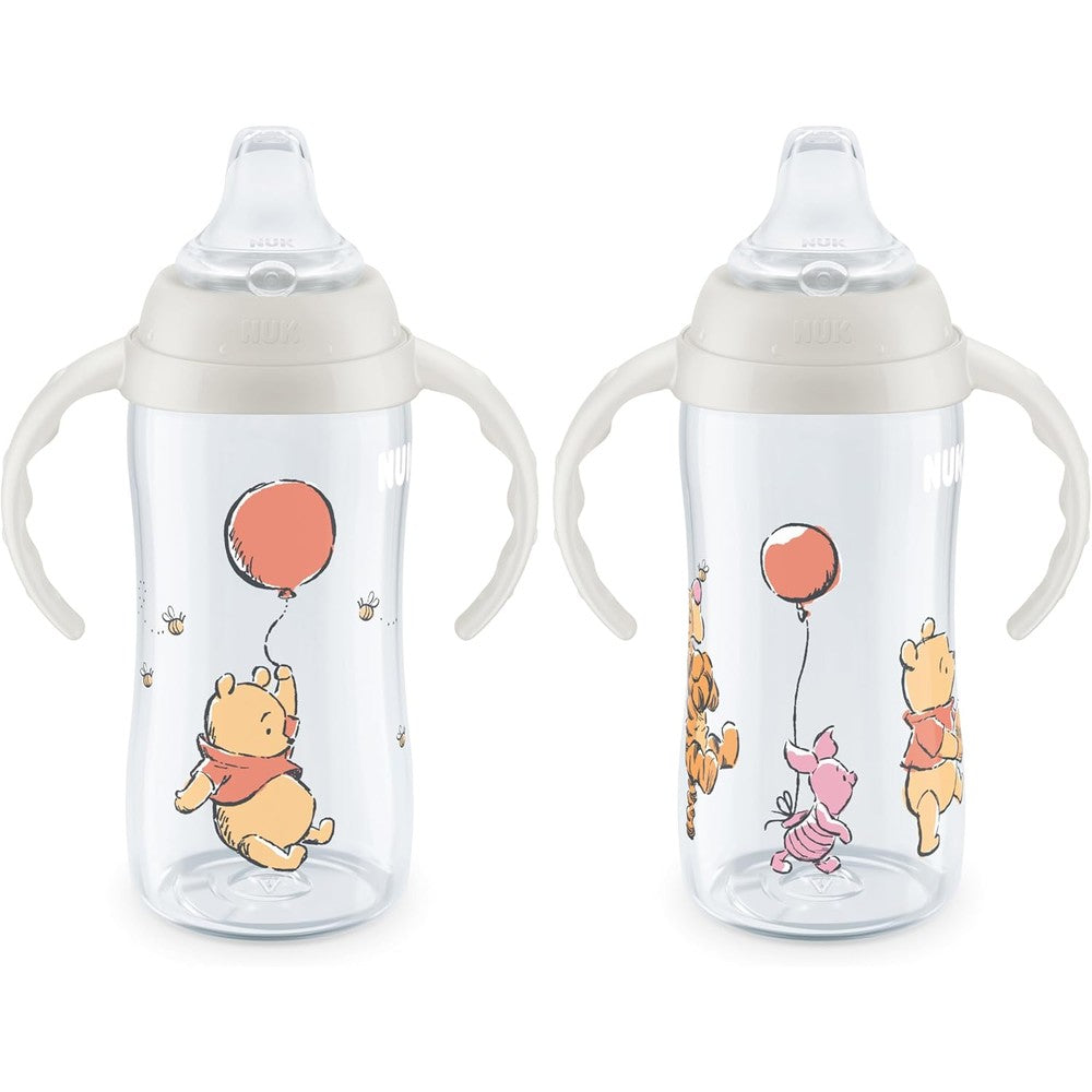 NUK Learner Cup Pooh Bear 10 fluid ounce pack of 2 front view