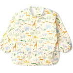 Loulou Lollipop Long Sleeve Waterproof Bib front view for baby boy and girl feeding protection