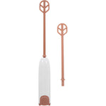 Wakauto handheld electric mixer front view for portable drink stirring.