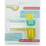 Baby Scoops Co. infant formula measuring scoop front view showing dual sided design