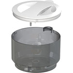 Baby Brezza Formula Pro Advanced replacement powder container and lid assembly front view.