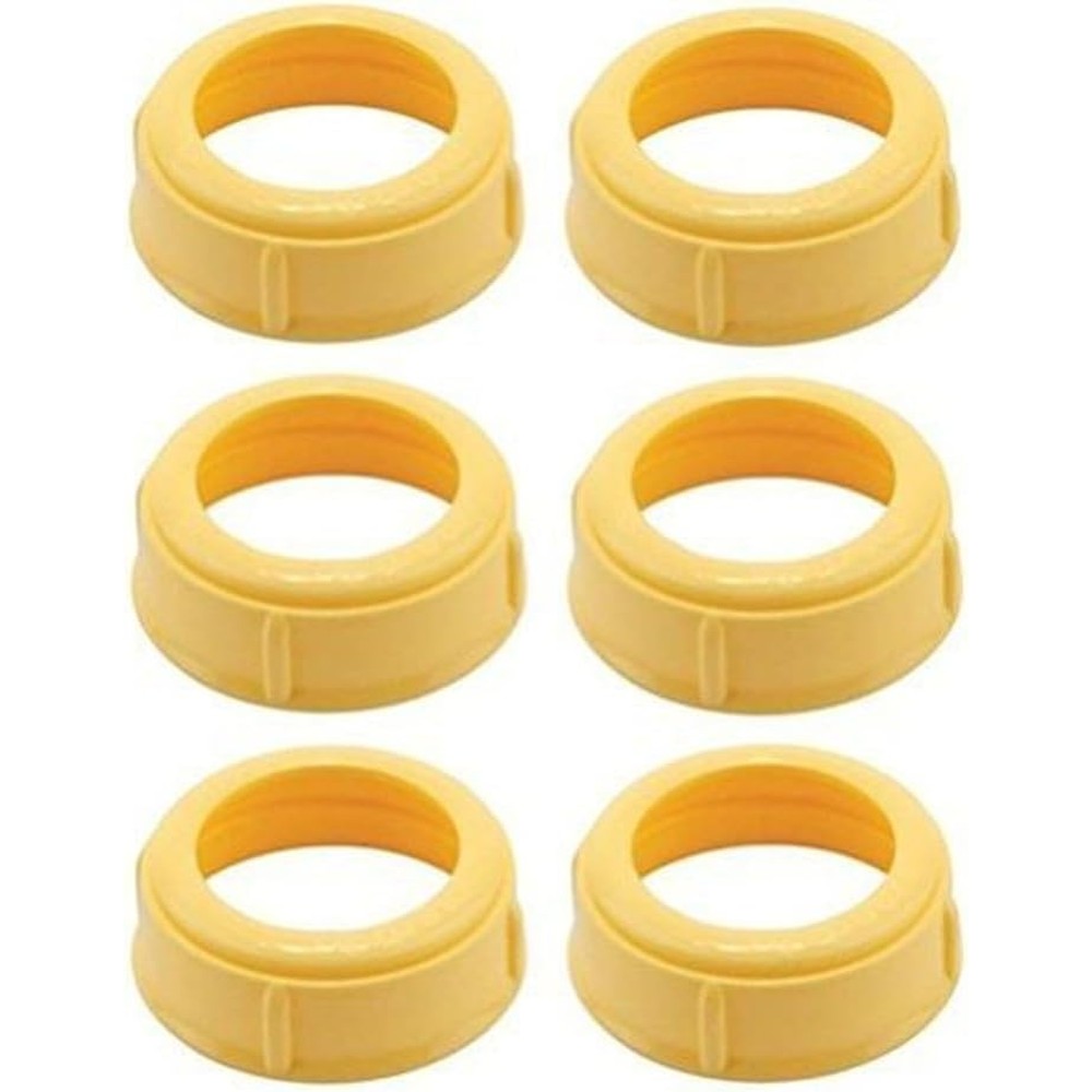 Bitybean replacement nipple collar rings for Medela baby bottles front view