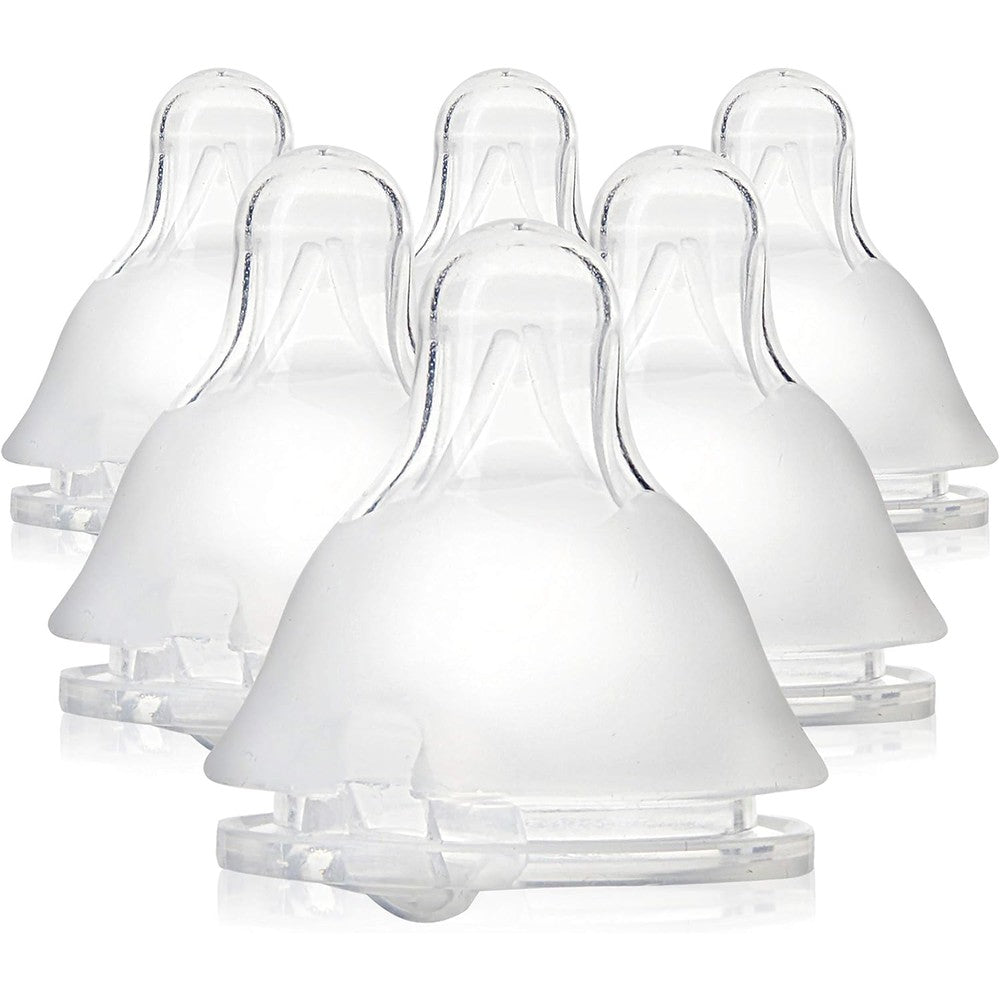 Evenflo Balance Plus Standard Neck Nipples front view pack of six