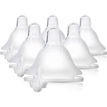 Evenflo Feeding Balance Plus Wide Neck Nipples front view pack of six replacement teats for newborns