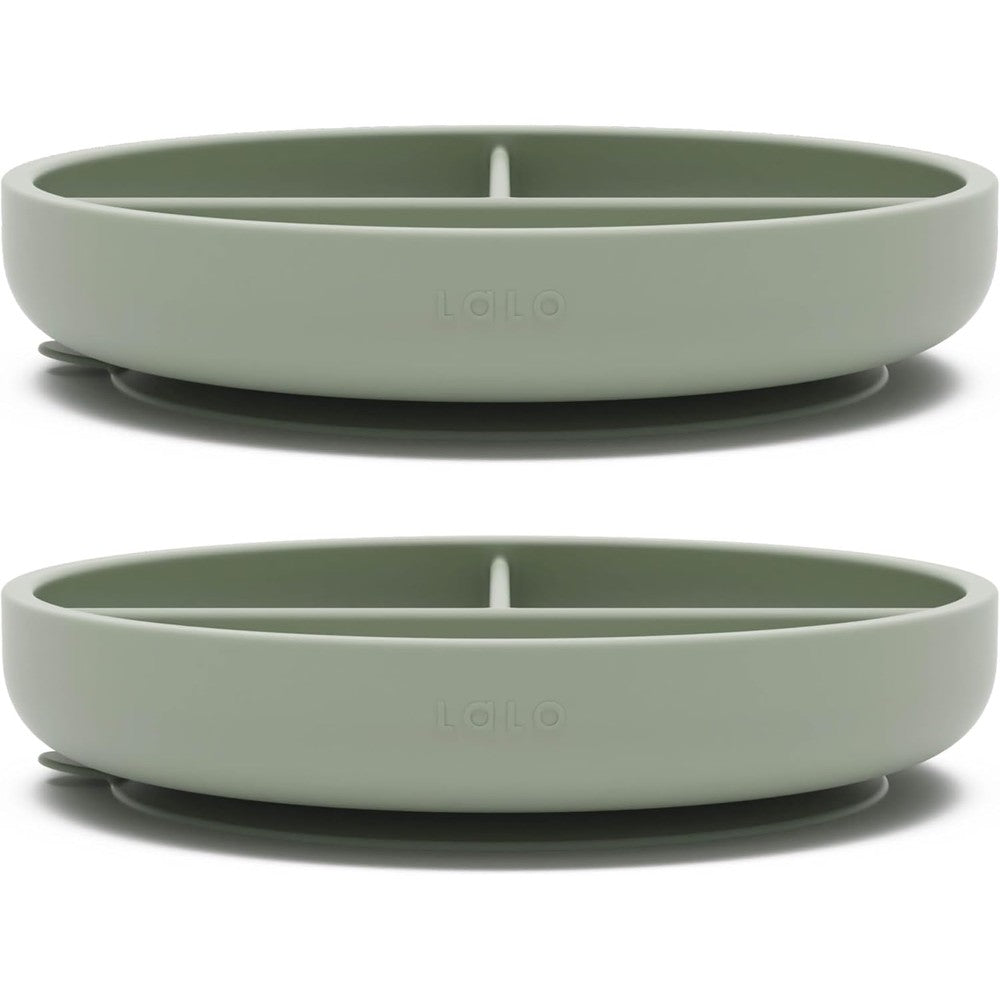 Lalo Sage Suction Plates 2 Pack front view