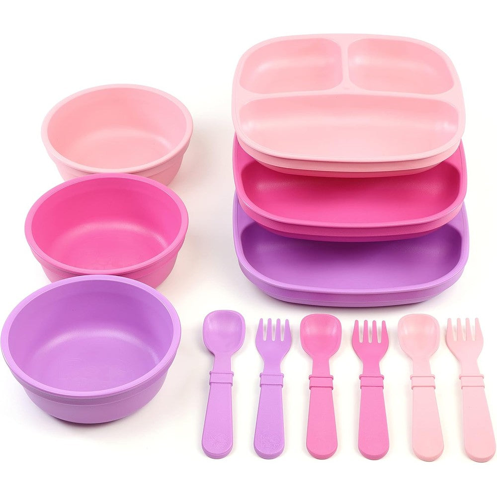 Re-Play Princess toddler dinnerware set front view