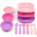 Re-Play Princess toddler dinnerware set front view