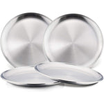 HaWare stainless steel plates for kids front view