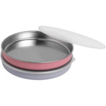 Elk and Friends stainless steel non-divided plates with silicone sleeve