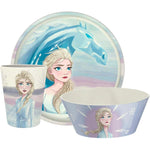 Zak Designs Disney Frozen 2 kids dinnerware set front view