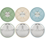 PandaEar 3 pack stainless steel baby suction plates set