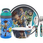 Zak Designs Toy Story 4 dinnerware set front view