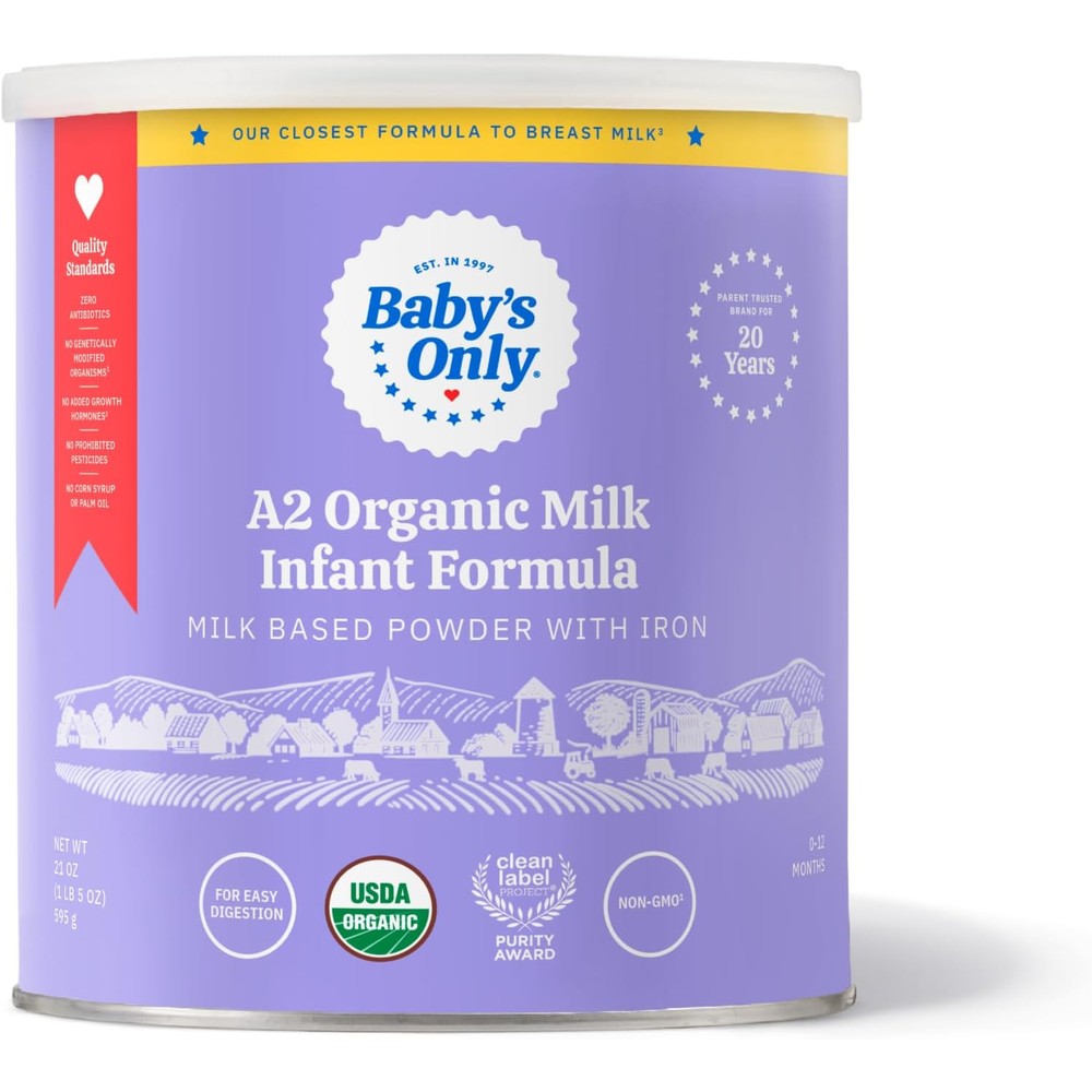 Baby's Only A2 Organic Milk Infant Formula front view pack for newborns