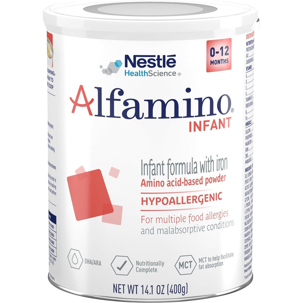 Alfamino Infant Formula Hypoallergenic Powder Front View