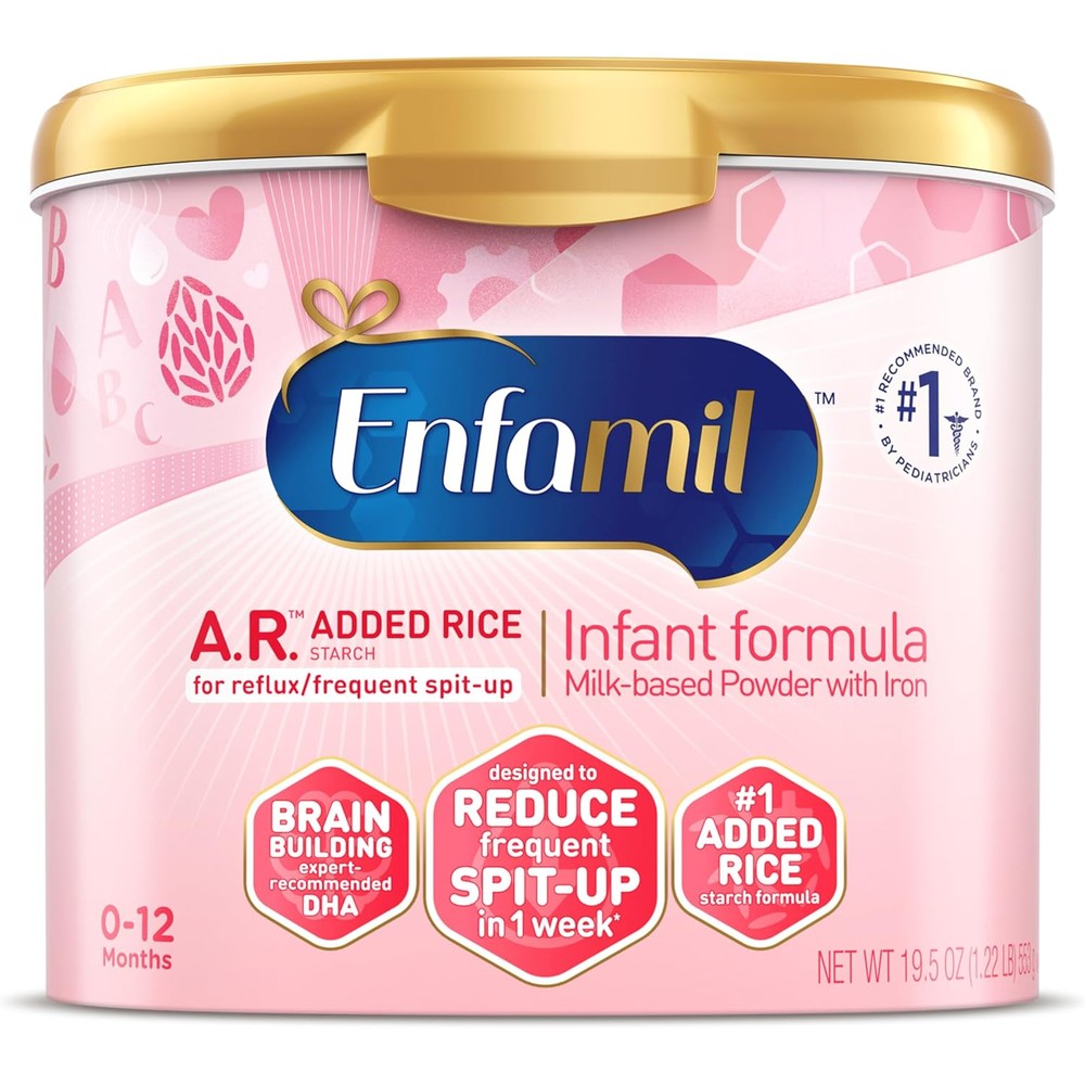 Enfamil A.R. Infant Formula tub front view