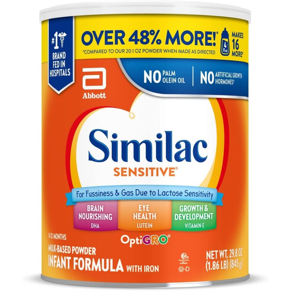 Similac Sensitive Infant Formula powder value can front view
