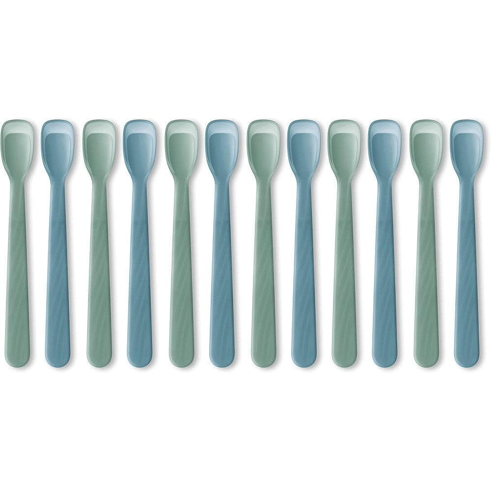 NUK Rest Easy Baby Spoons front view showcasing the soft feeding tip and ergonomic handle.