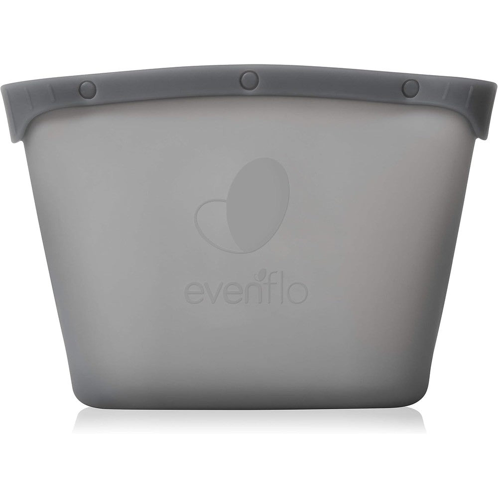 Evenflo Silicone Steam Sanitizing Bag Grey front view