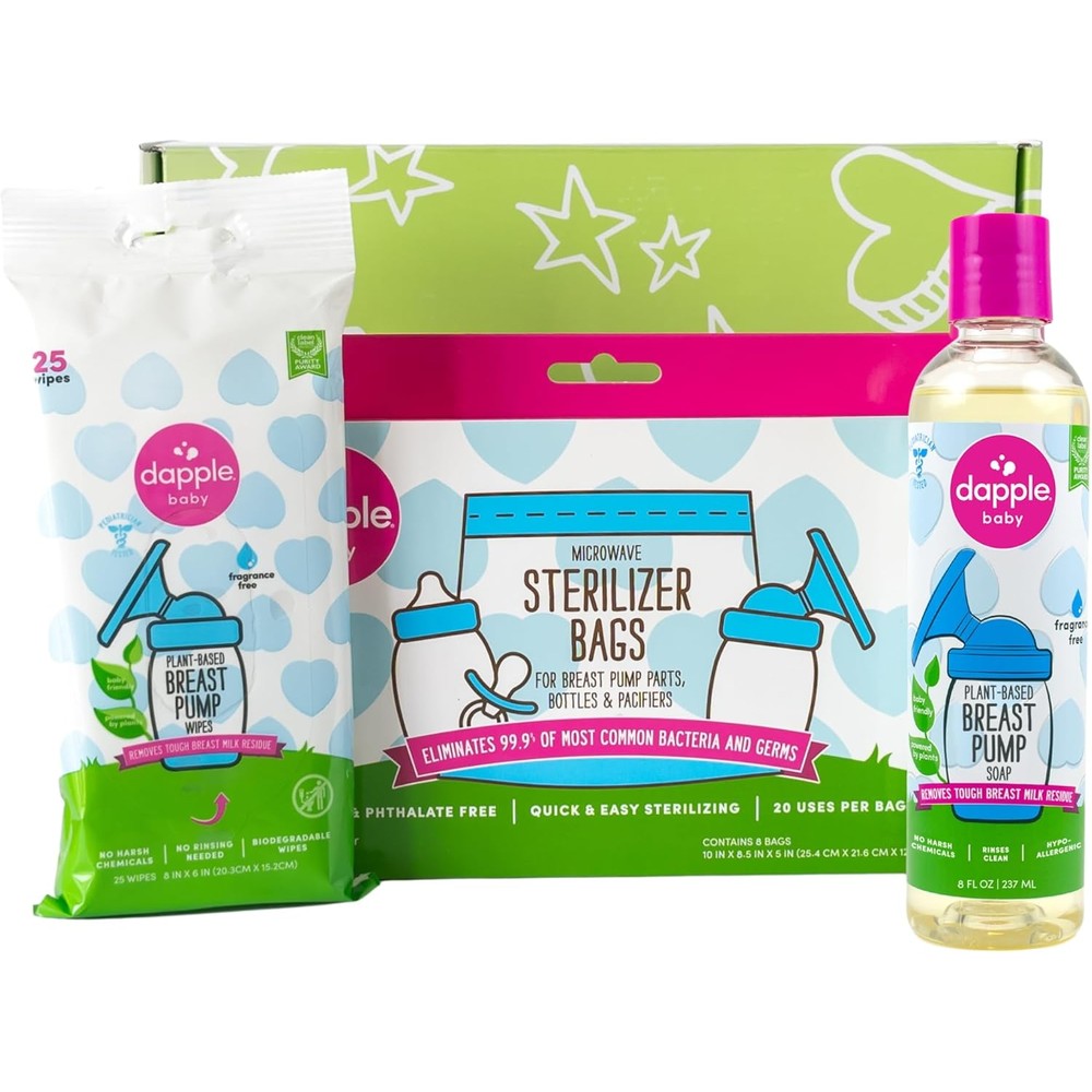 Dapple Breast Pump Cleaning Essentials Gift Set front view