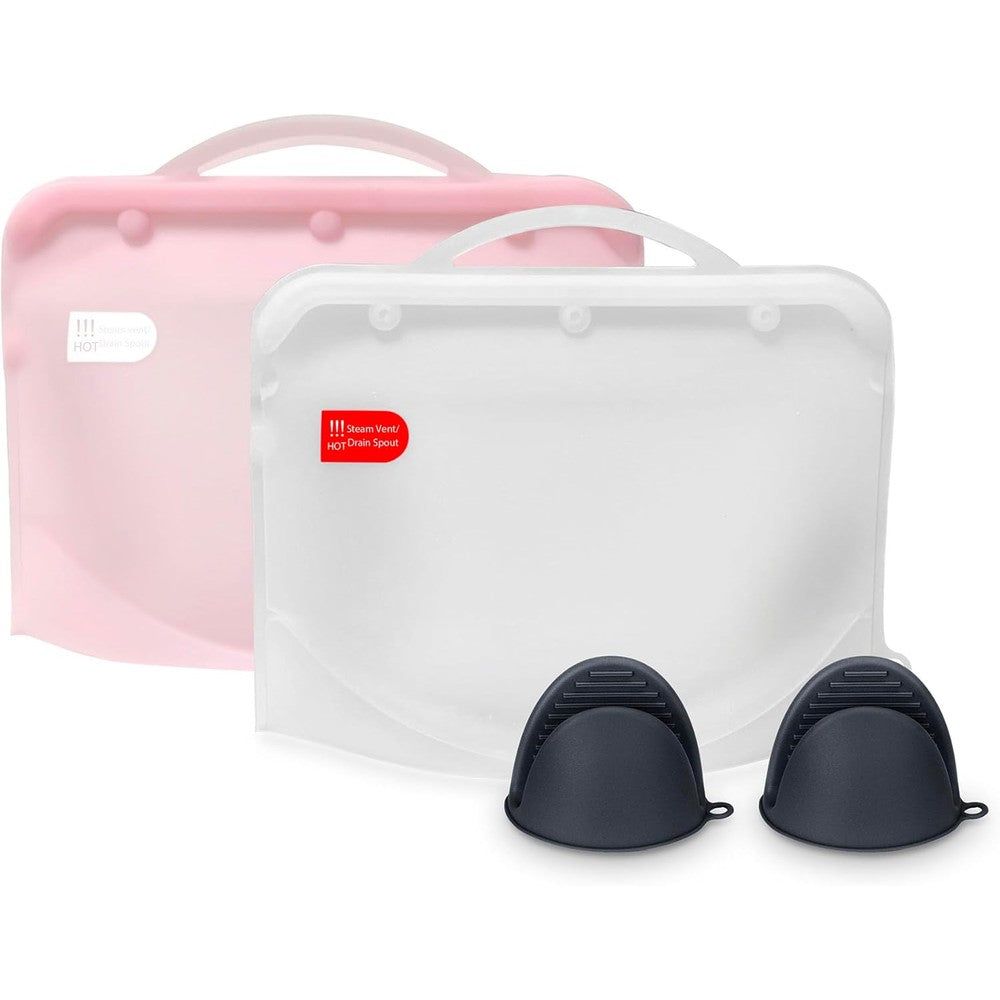 Zucubebe silicone microwave steam sterilizer bag front view