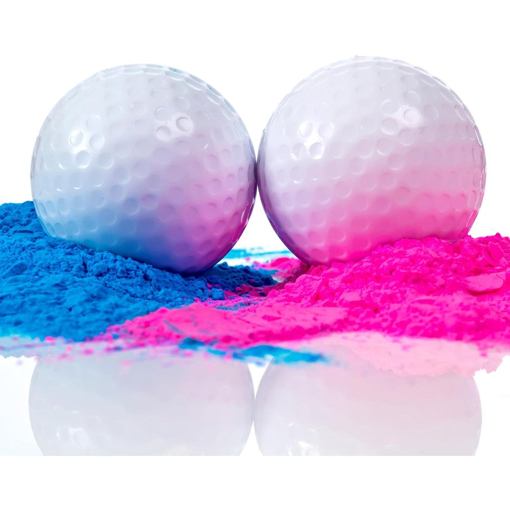 Winsharp gender reveal exploding golf ball set with pink and blue balls