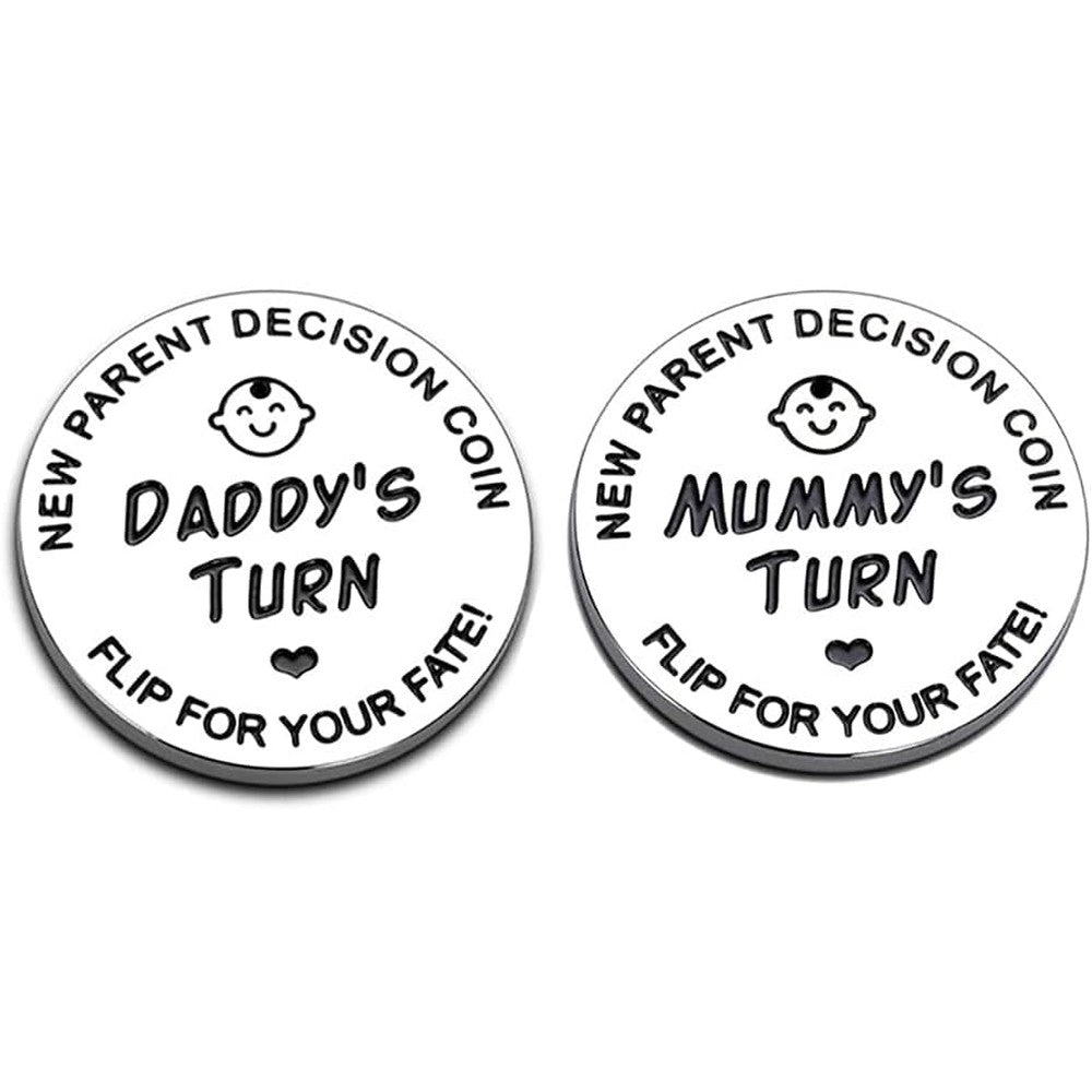 Vichona funny parent decision making coin front view