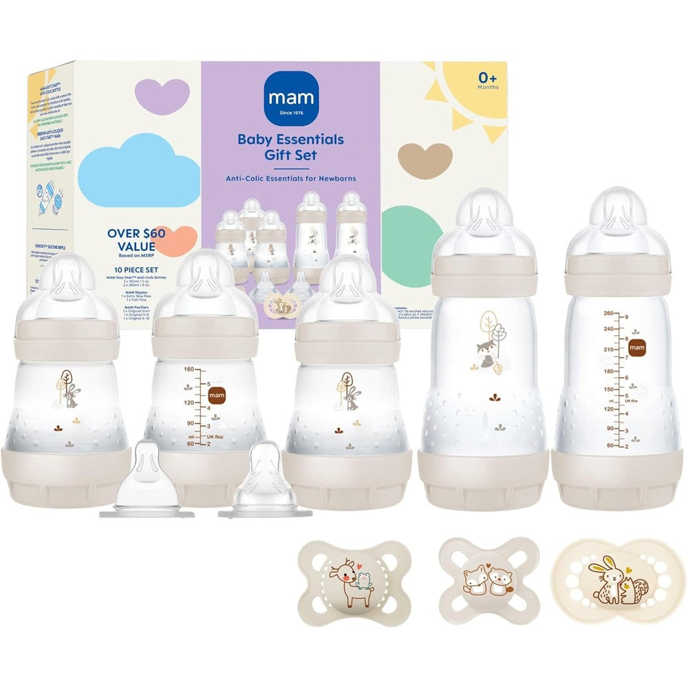 MAM Newborn Essentials Matte Feeding Set in packaging front view