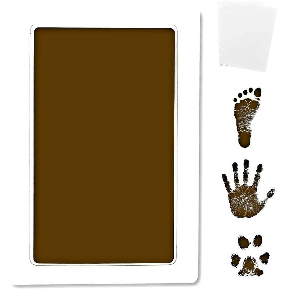 ReignDrop inkless clean touch ink pad kit front view for mess free baby footprints