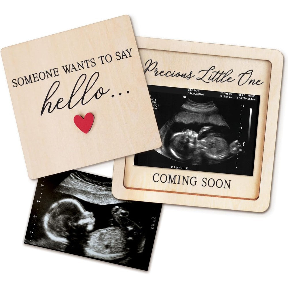 Hangwoous pregnancy announcement ultrasound picture frame box closed front view