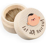 Azbuk wooden fetal hair collection box front view
