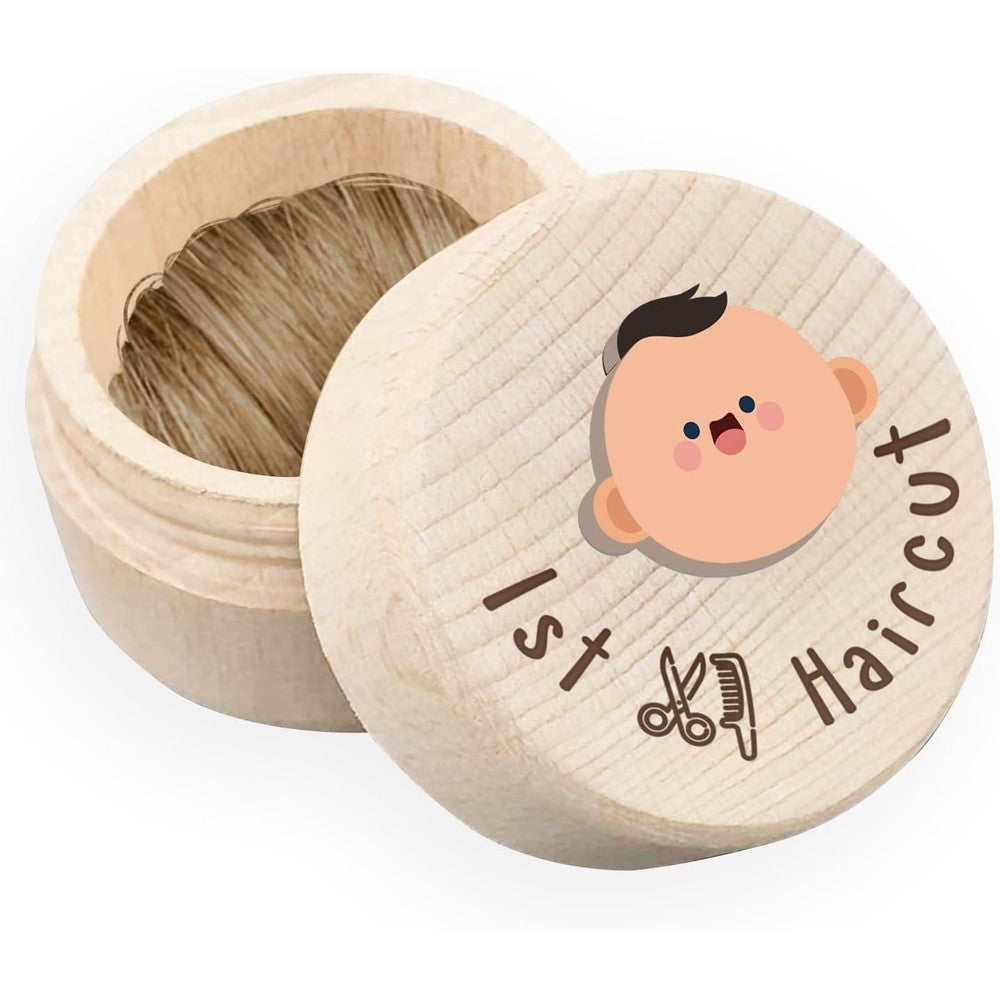 Azbuk wooden fetal hair collection box front view