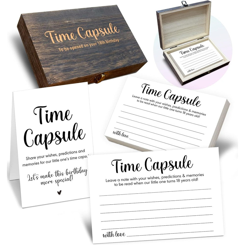 Bezbex baby time capsule box first birthday keepsake set front view
